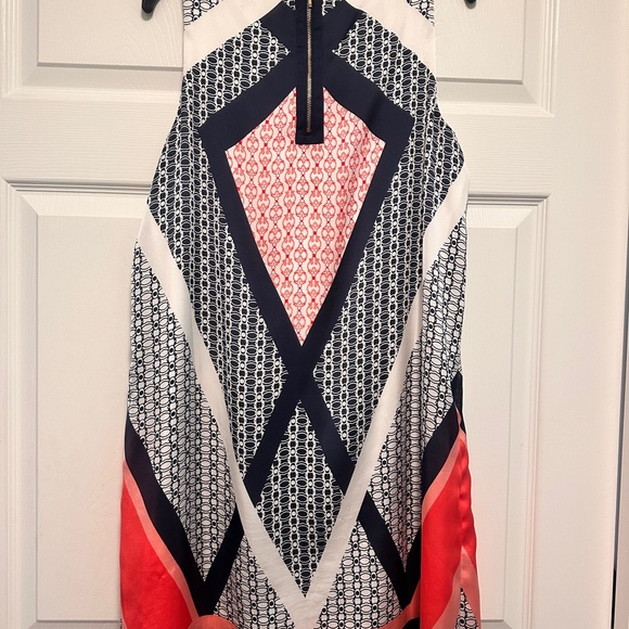 Dana Buchman Blue and orange Halter Sundress size Large - Picture 4 of 6